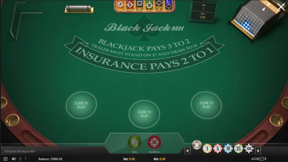 Blackjack MH Play'n GO